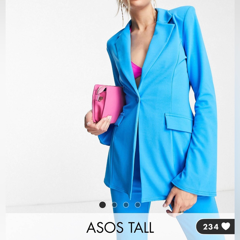 bright blue blazer - size 10